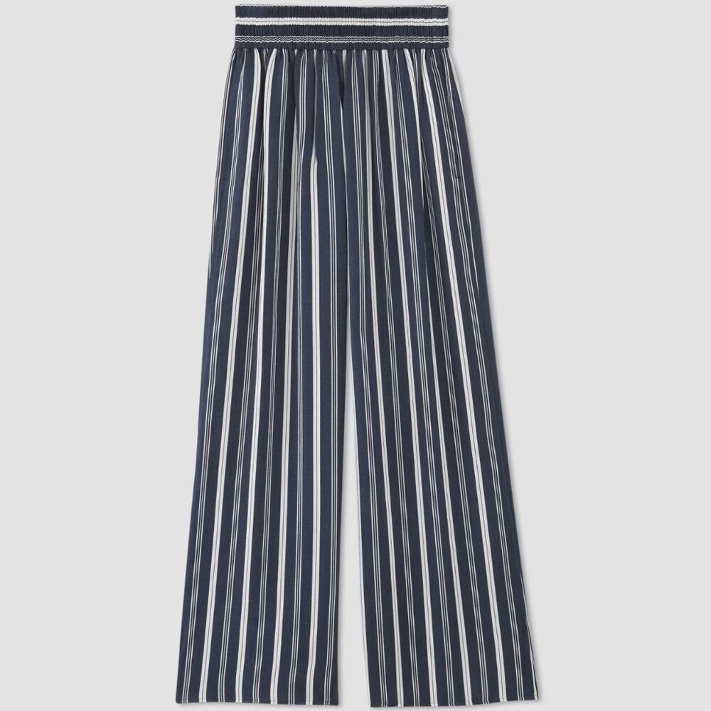 Everlane The Satin Pull-On Pant Blue Base - Size XS